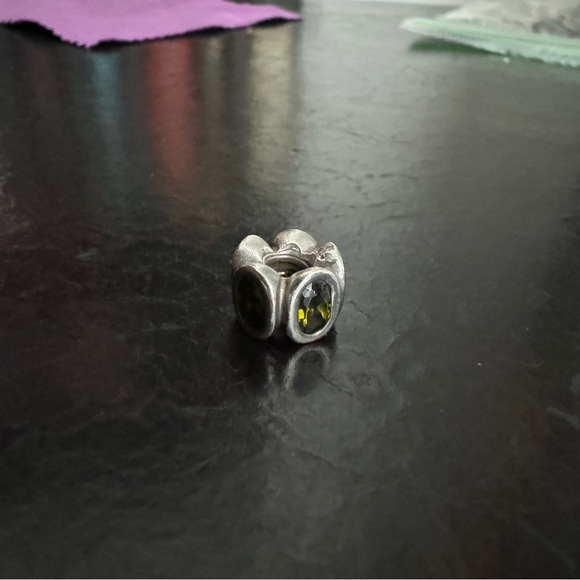 Pandora Green Gemstone Spacer Charm - Picture 3 of 5